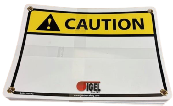 Picture of Sign /DS Reflective Caution Eng/Spa