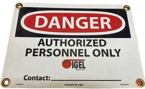 Picture of Sign / SS Authorized Personnel