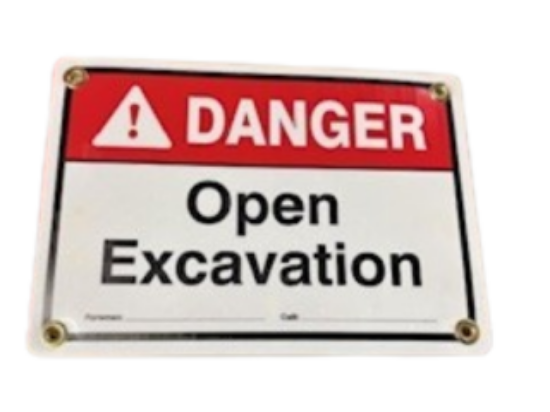 Picture of Sign /  Reflect Open Excavation