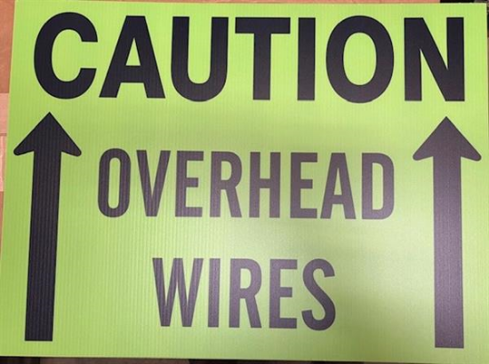 Picture of Sign /  Overhead Wire 